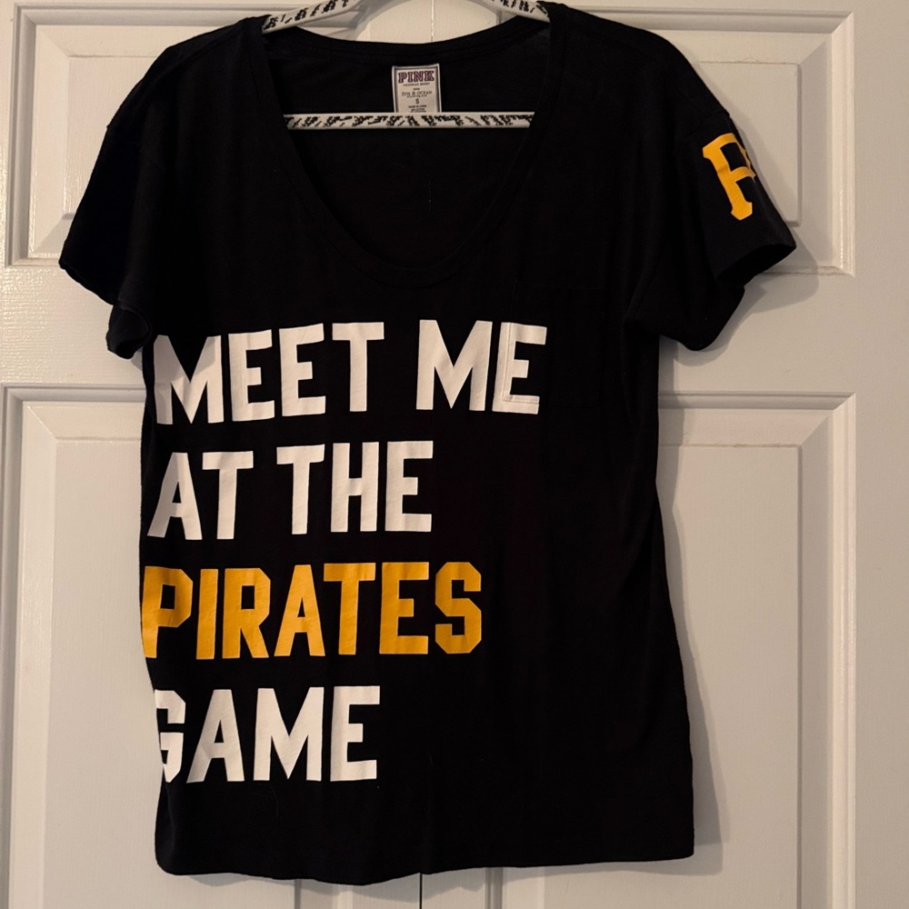 Black and Gold Pirates Game T-Shirt